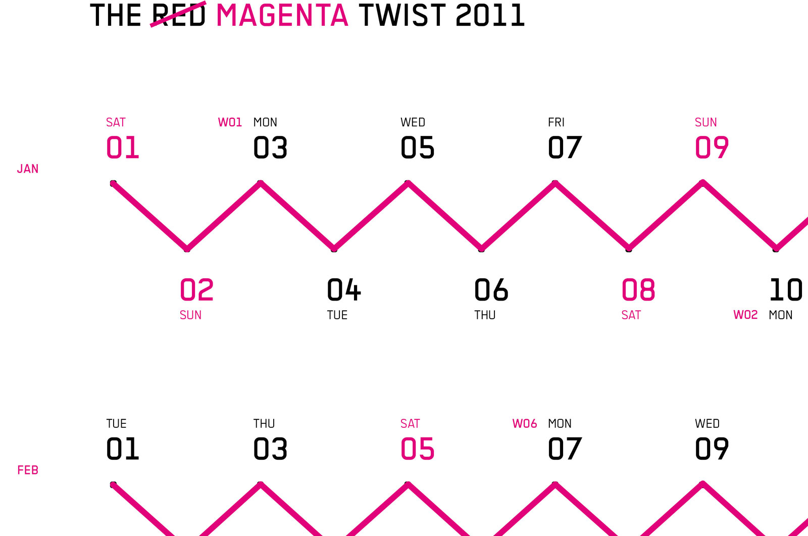 Alexander Glante - Works - Magenta Twist Calendar - 06