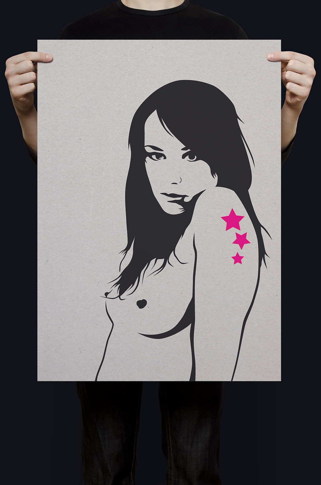 Alexander Glante - Works - Woman Stencil Illustrations - 02