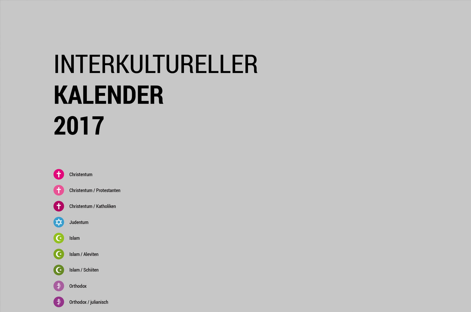 Alexander Glante - Works - Intercultural Calendar 2017 - 02
