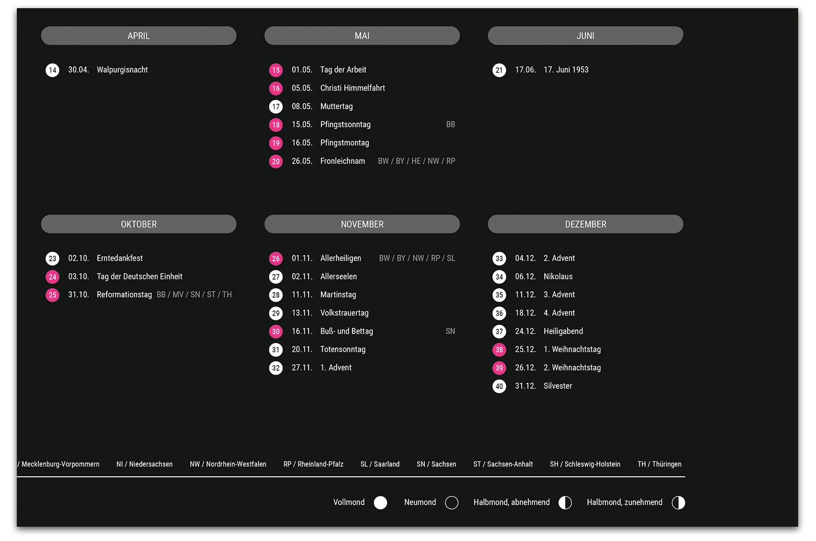 Alexander Glante - Works - Circle Calendar 2015 - 08