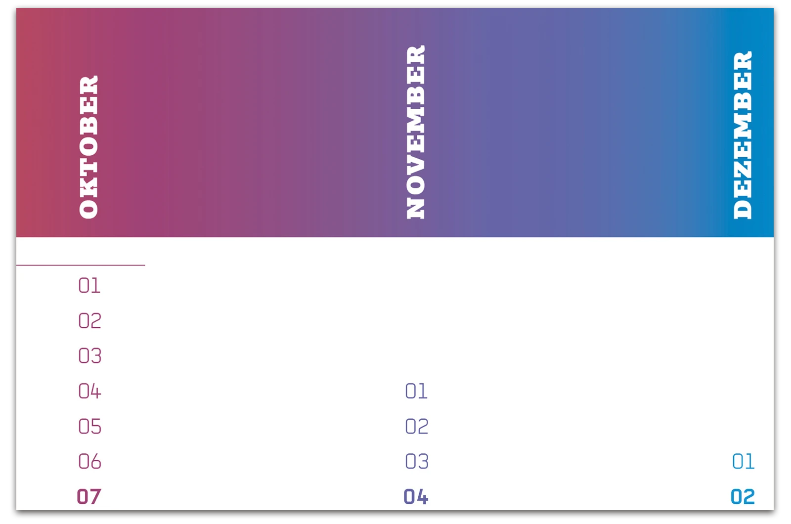 Alexander Glante - Works - Colour Calendar 2010 - 05