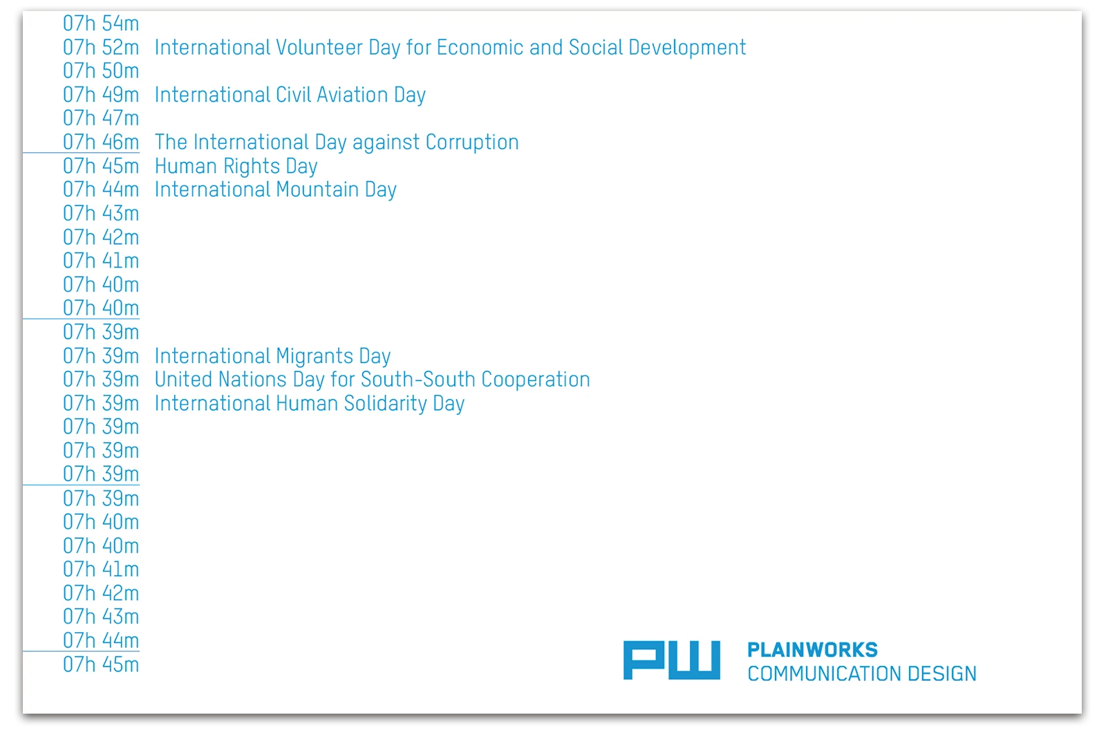 Alexander Glante - Works - Colour Square Calendar 2011 - 09