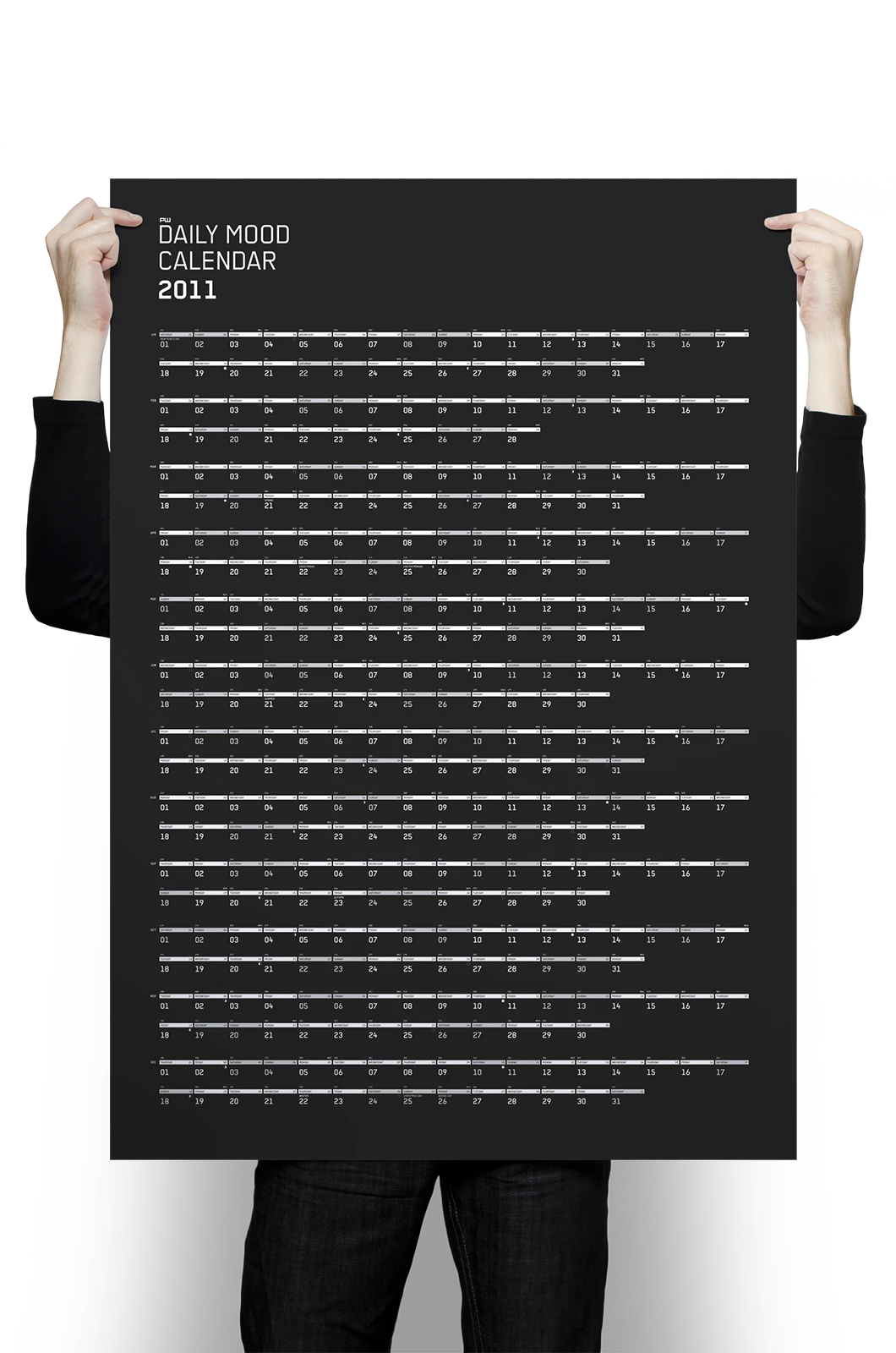 Alexander Glante - Works - Daily Mood Calendar 2011 - 01