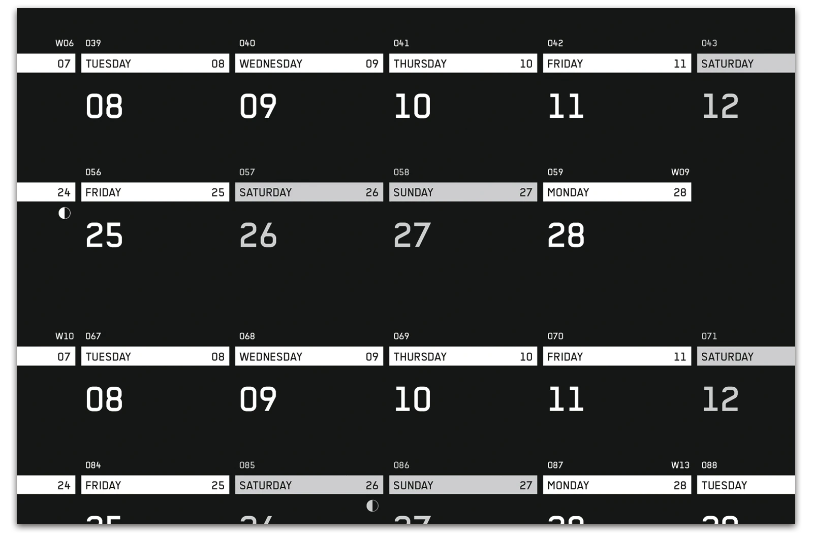 Alexander Glante - Works - Daily Mood Calendar 2011 - 06