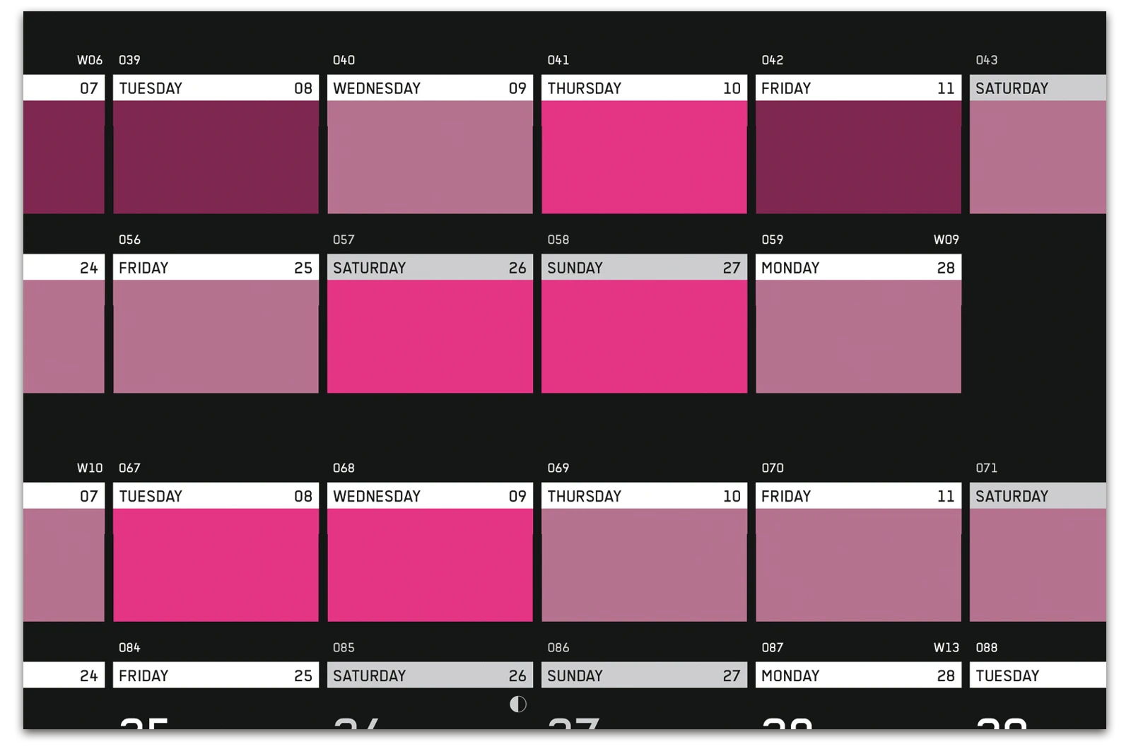 Alexander Glante - Works - Daily Mood Calendar 2011 - 07