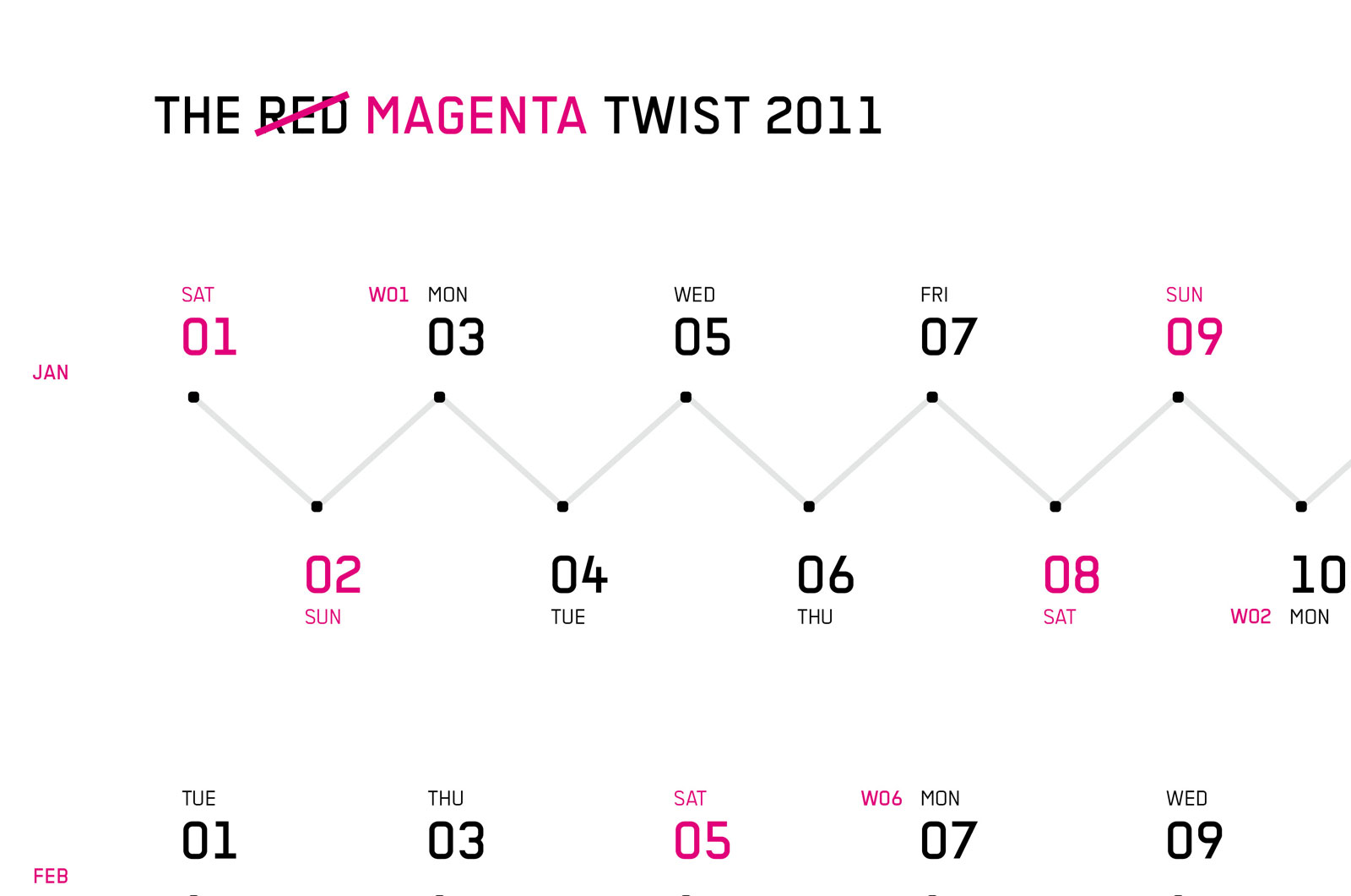 Alexander Glante - Works - Magenta Twist Calendar - 03