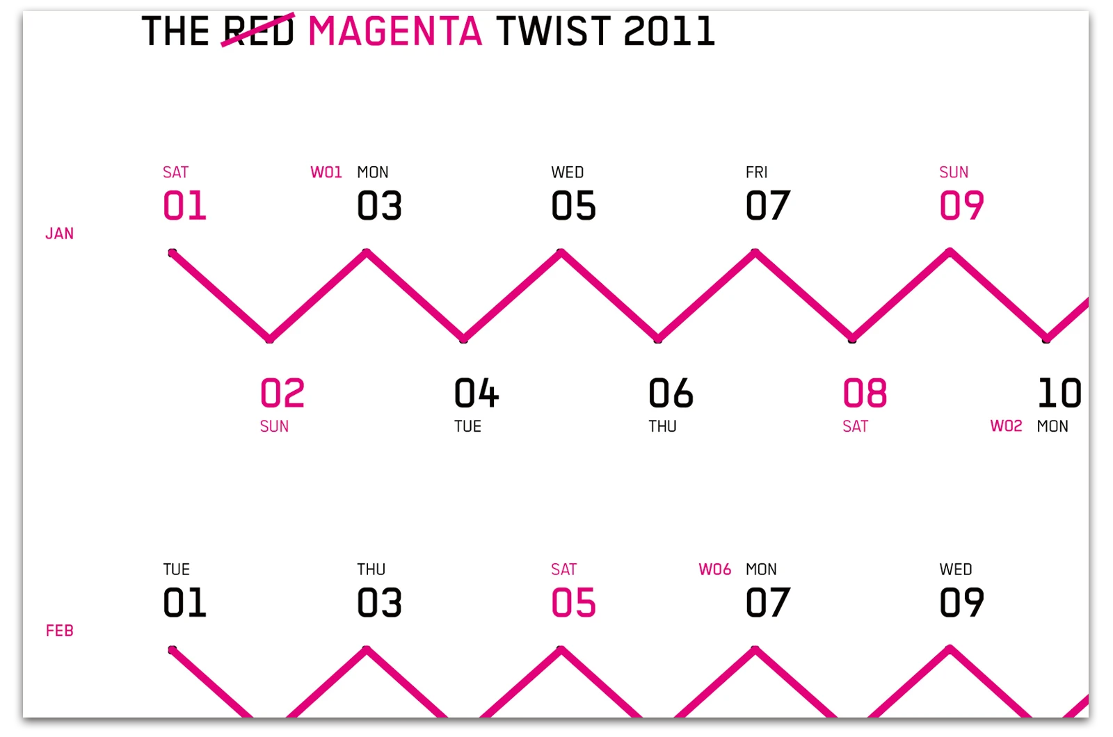 Alexander Glante - Works - Magenta Twist Calendar - 06