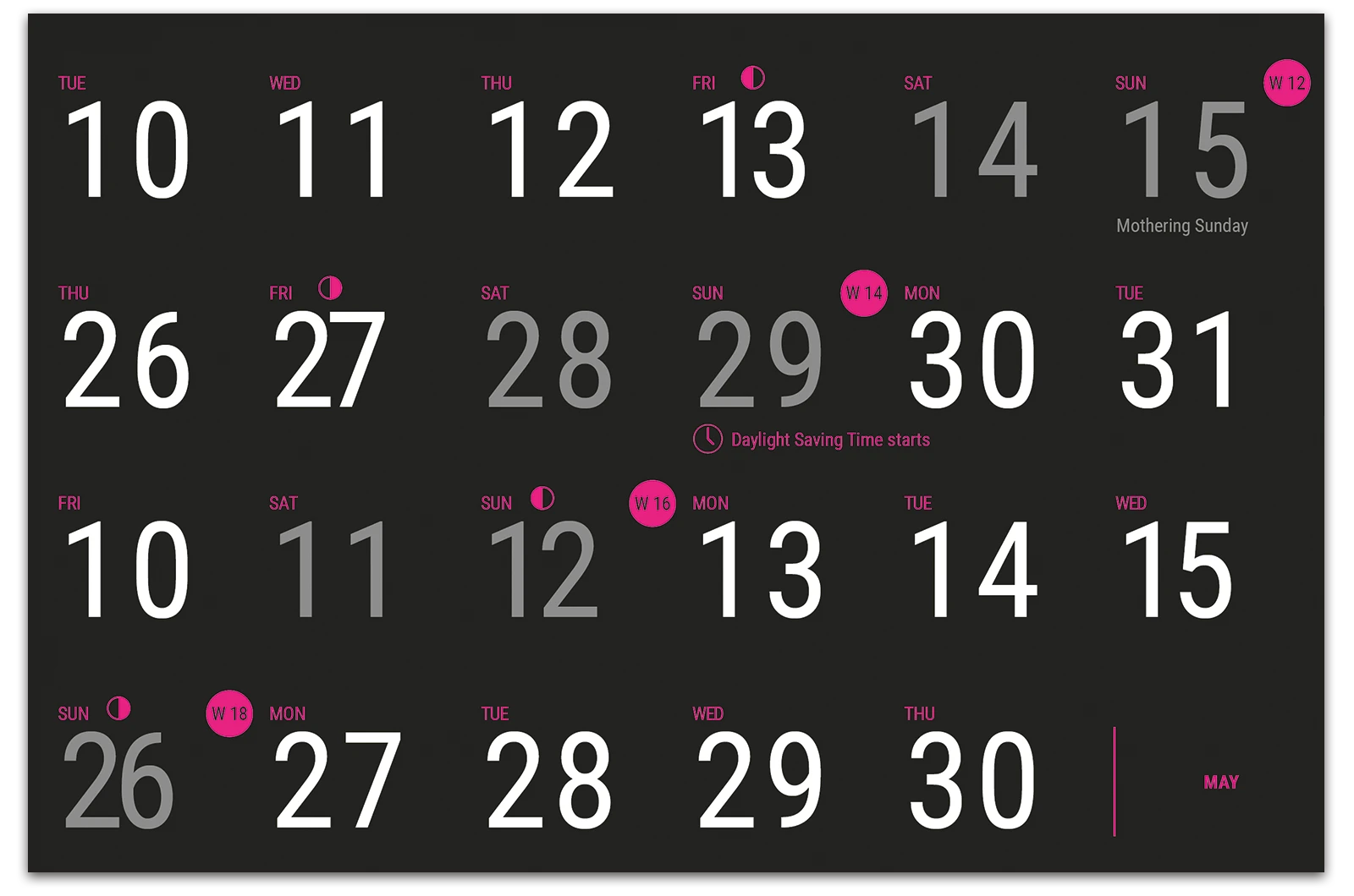Alexander Glante - Works - Minimal Calendar - 05