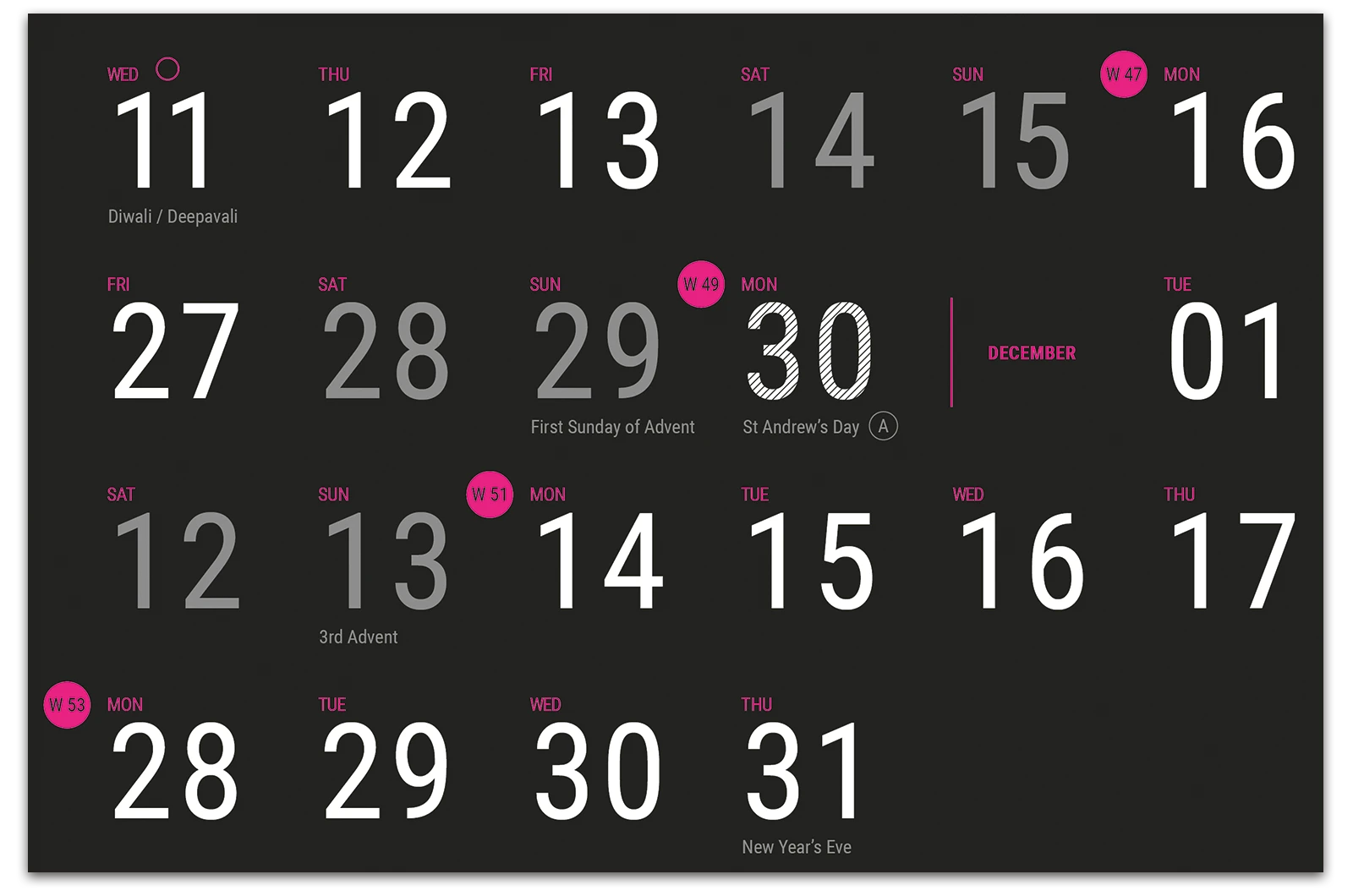 Alexander Glante - Works - Minimal Calendar - 07