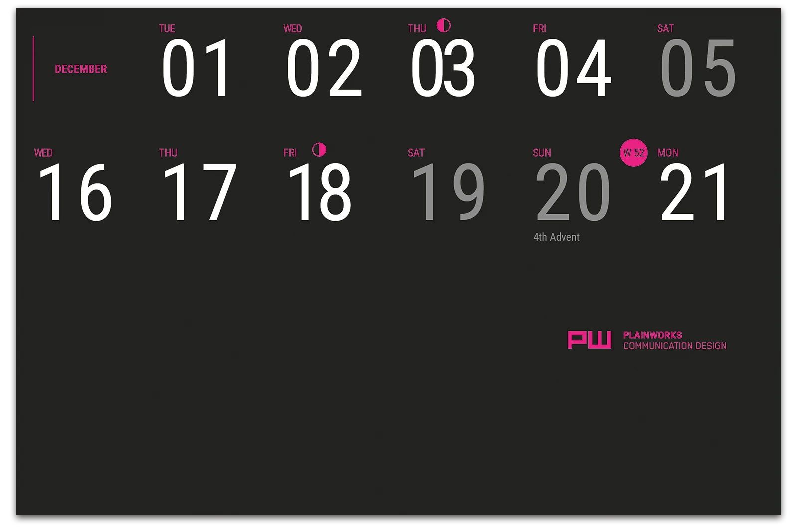 Alexander Glante - Works - Minimal Calendar - 09