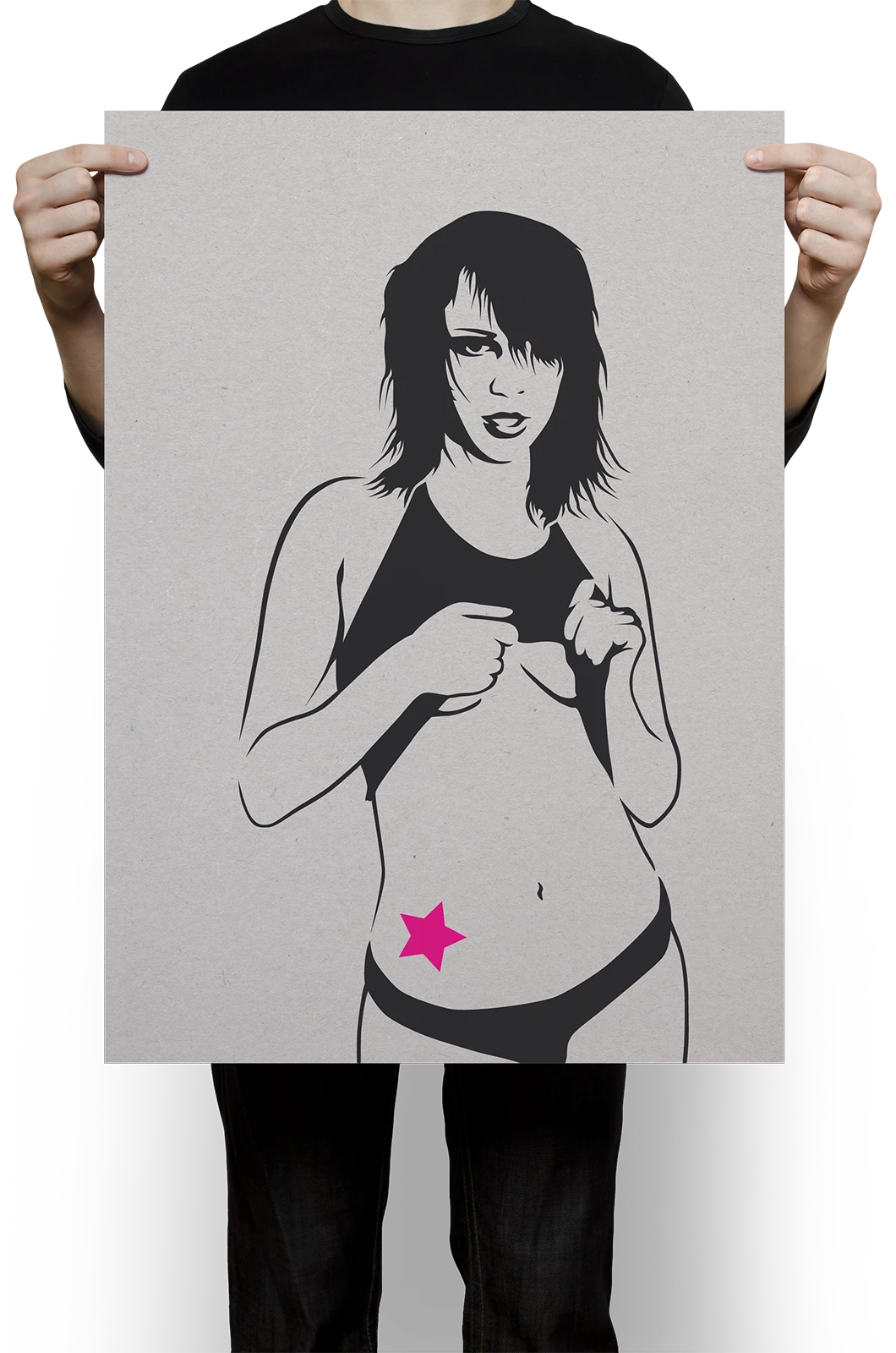 Alexander Glante - Works - Woman Stencil Illustrations - 01