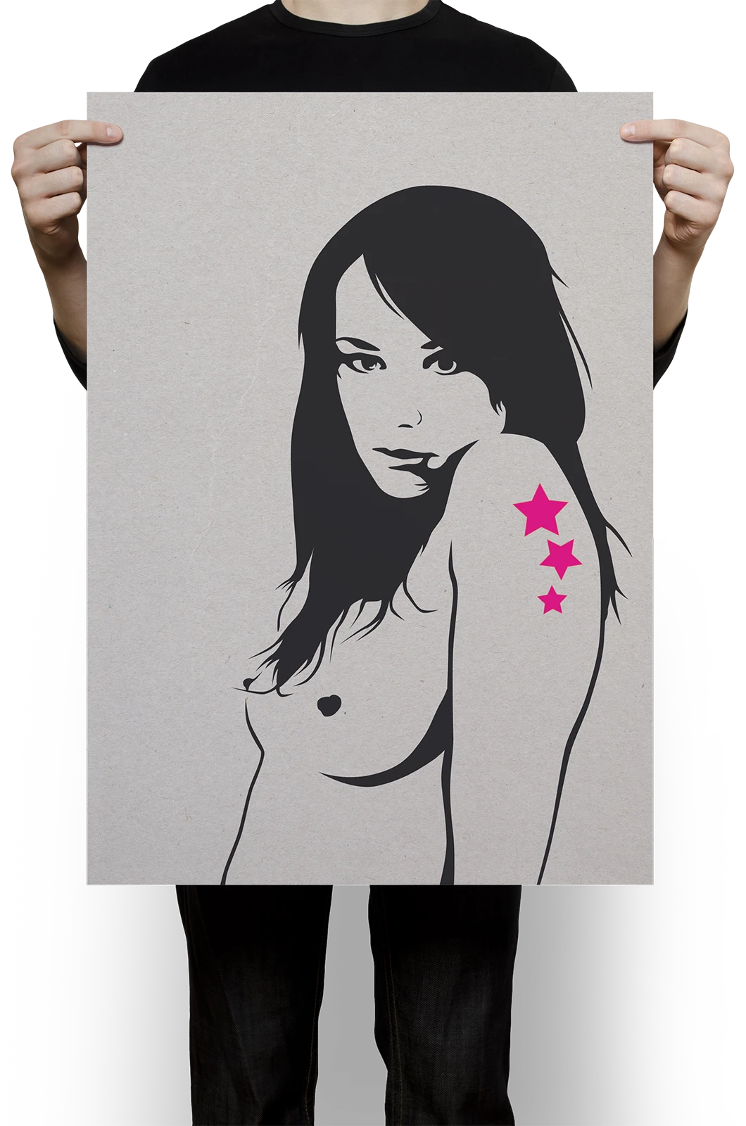 Alexander Glante - Works - Woman Stencil Illustrations - 02