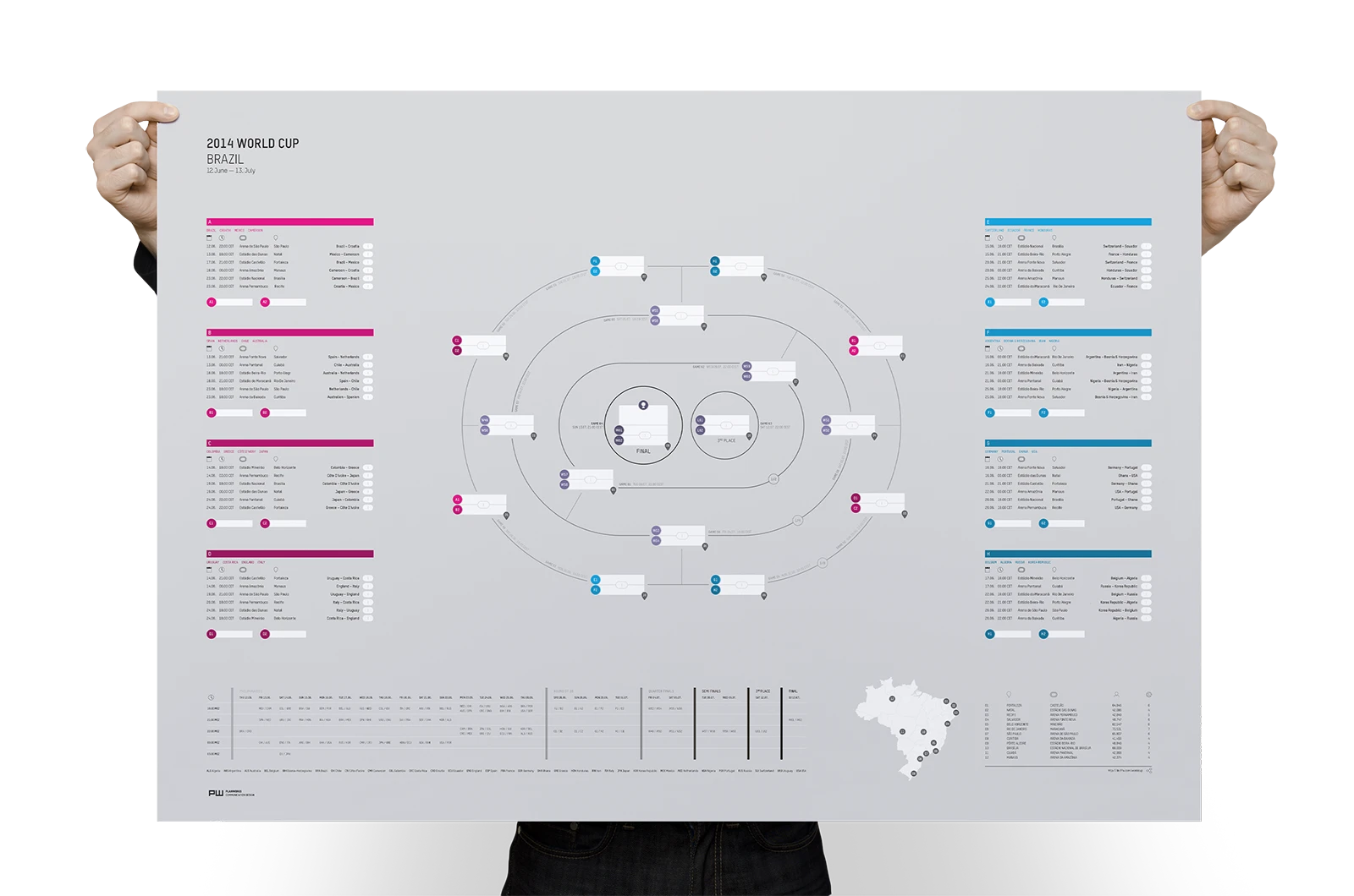 Alexander Glante - Works - World Cup 2014 Schedule - 01