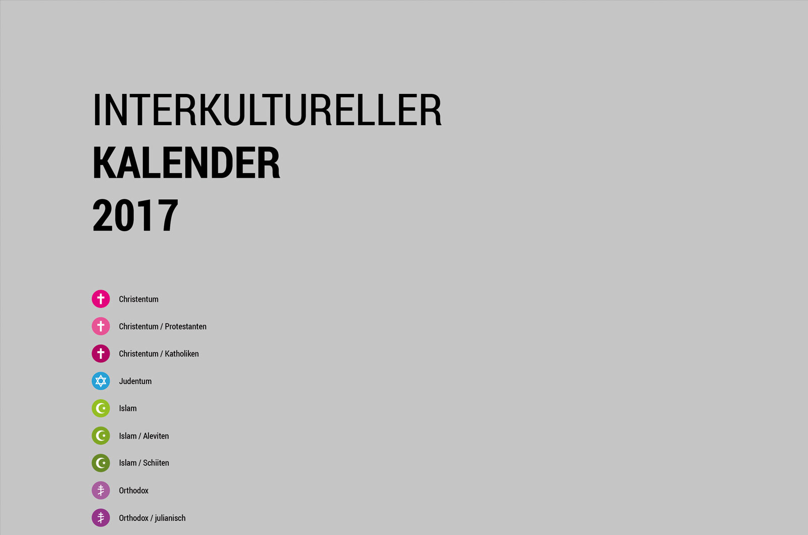 Alexander Glante - Works - Intercultural Calendar