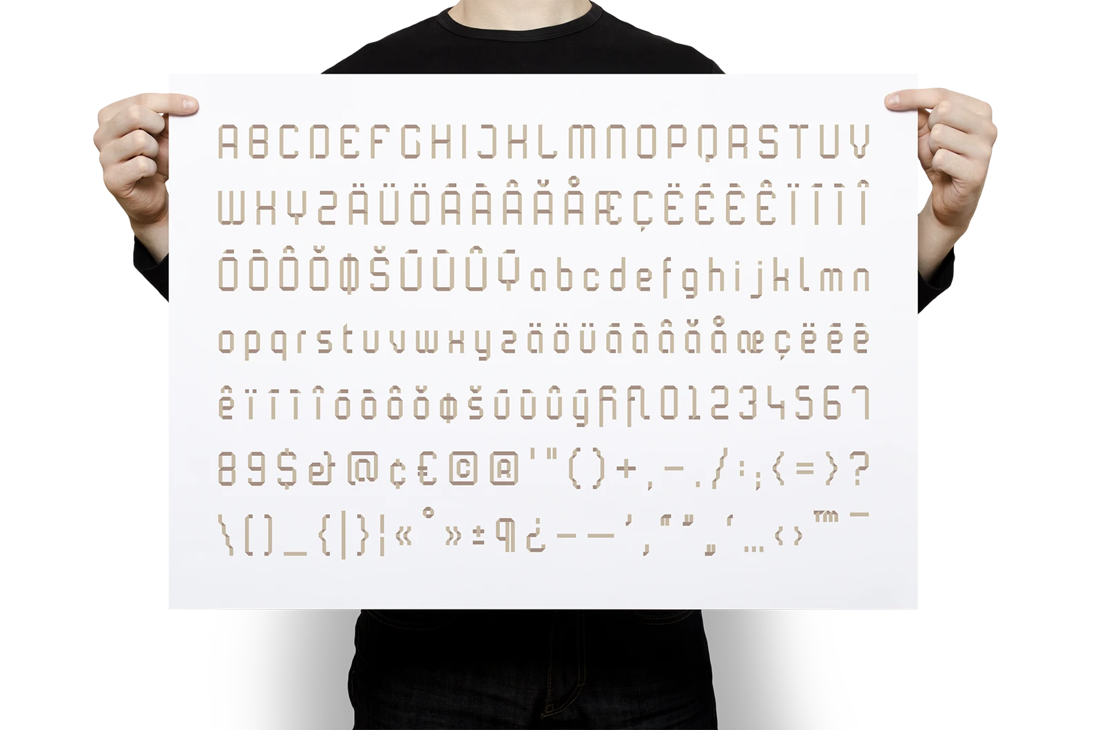 Alexander Glante - Works - Plainworks Origami Font - 08