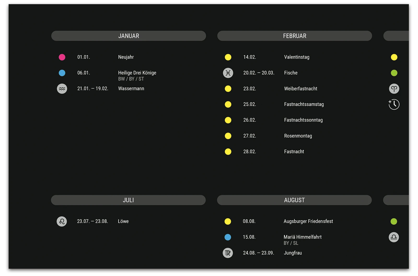 Alexander Glante - Works - Round Calendar 2017 - 02