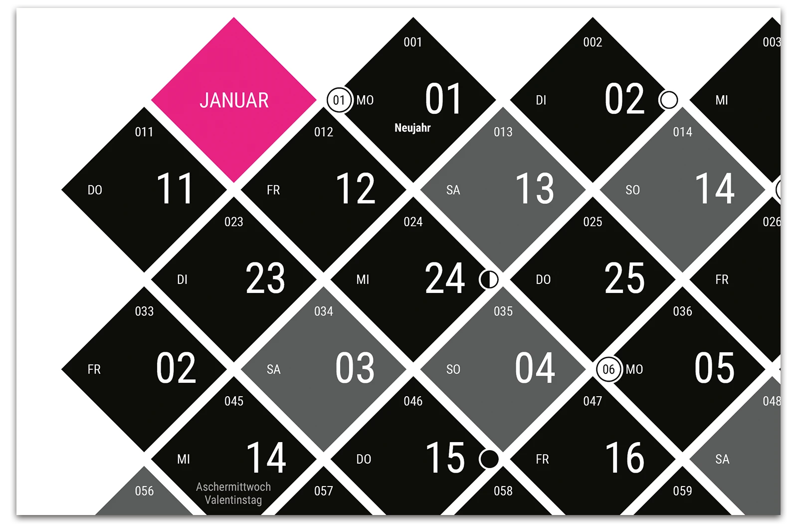 Alexander Glante - Works - Diamond Calendar 2017 - 04