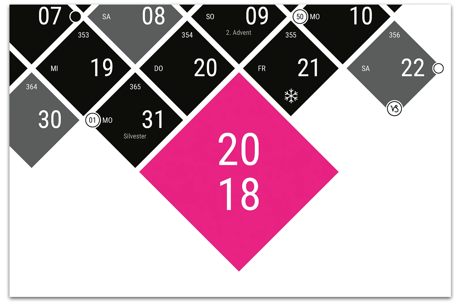 Alexander Glante - Works - Diamond Calendar 2017 - 10