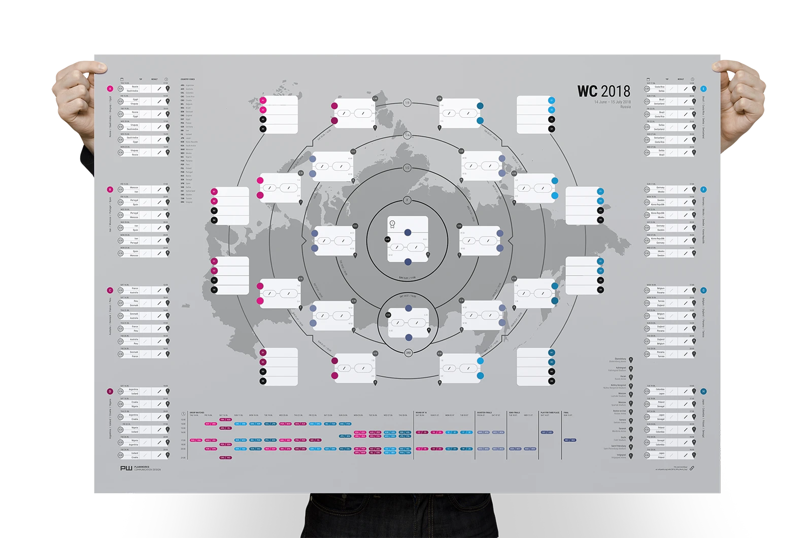 Alexander Glante - Works - World Cup 2018 Schedule - 02