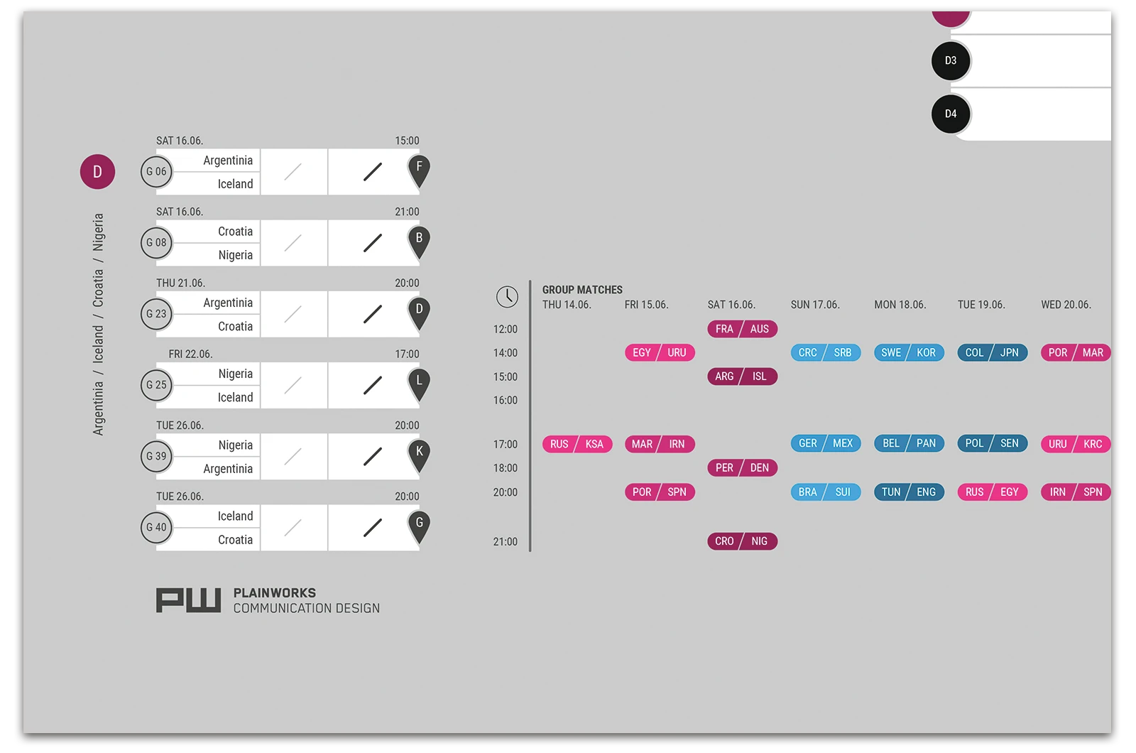 Alexander Glante - Works - World Cup 2018 Schedule - 08