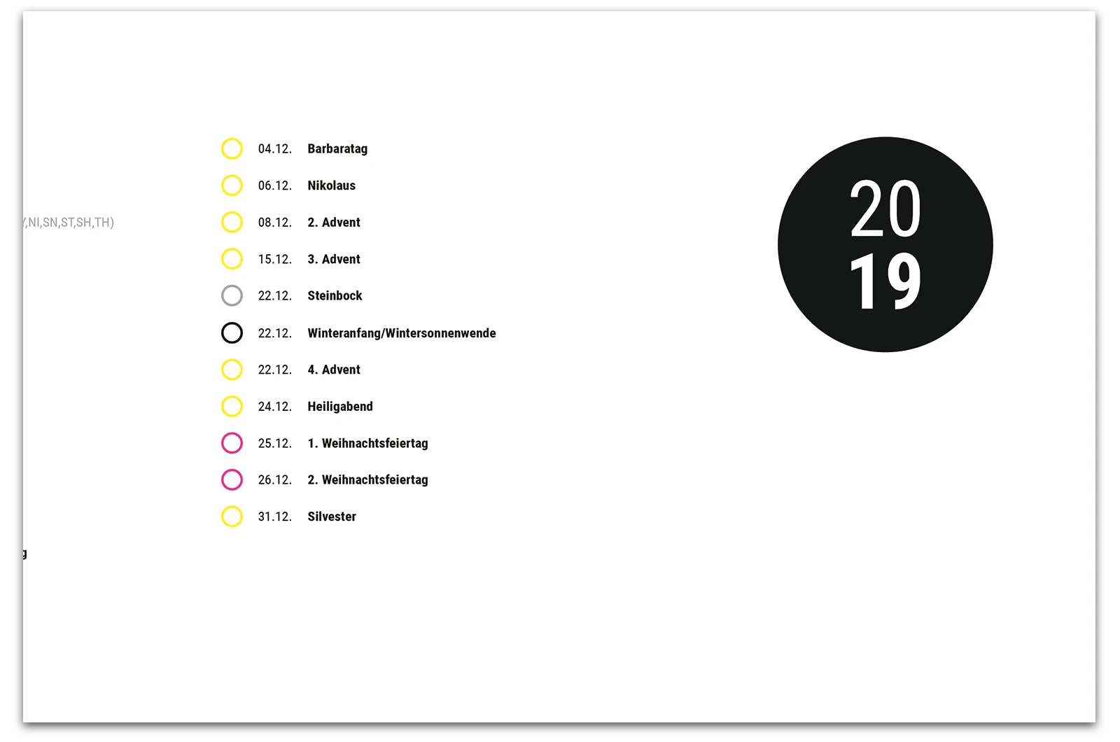 Alexander Glante - Works - Dotted Calendar 2019 - 03