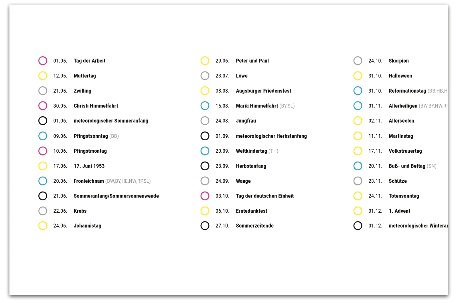 Alexander Glante - Works - Dotted Calendar 2019 - 04