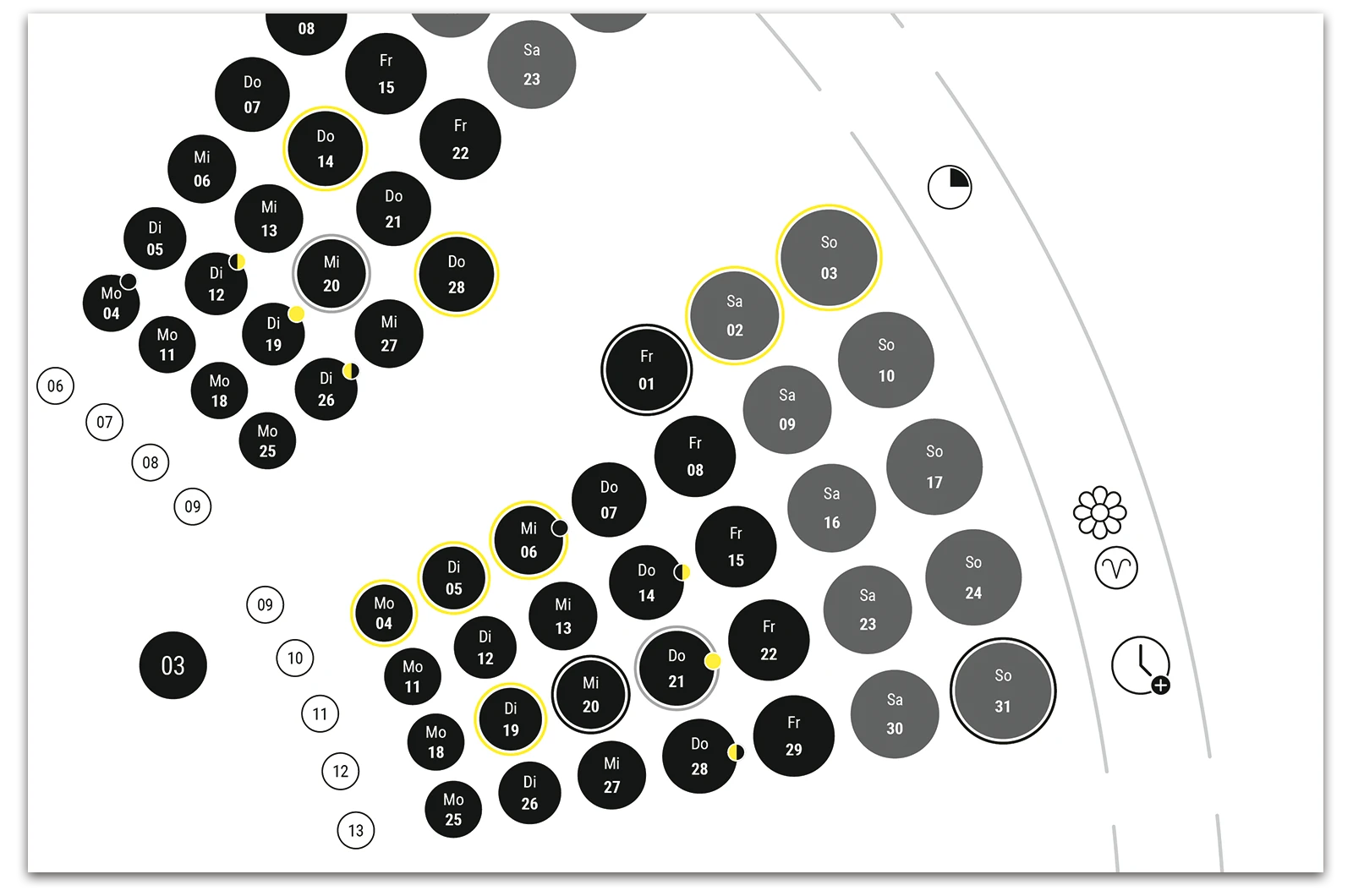 Alexander Glante - Works - Dotted Calendar 2019 - 06
