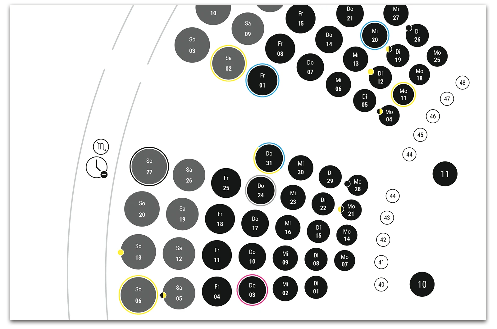 Alexander Glante - Works - Dotted Calendar 2019 - 08