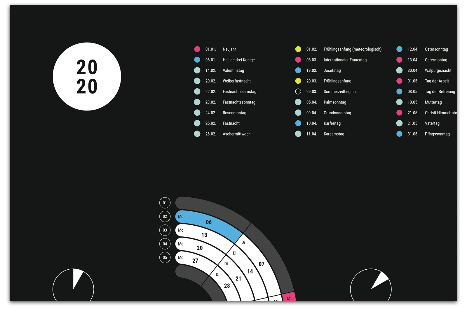 Alexander Glante - Works - Circle Calendar 2021 - 02