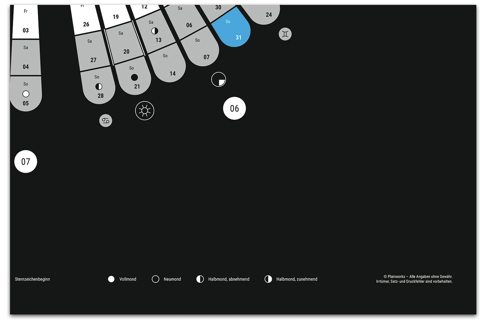 Alexander Glante - Works - Radiate Calendar 2021 - 07