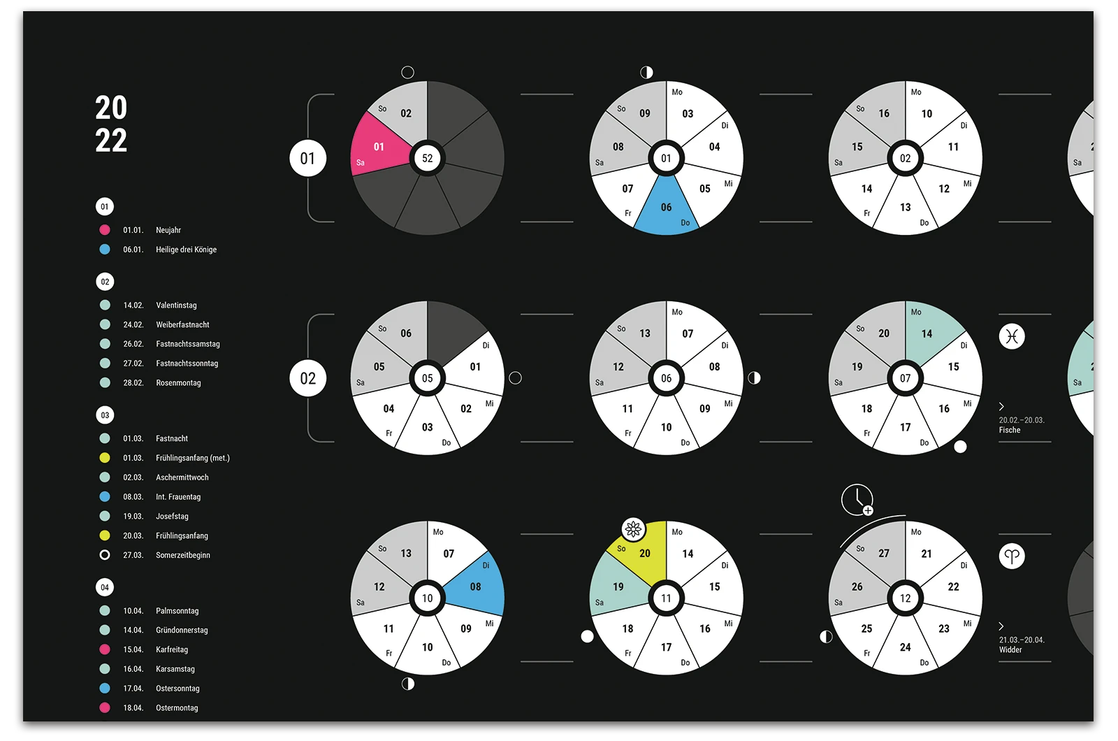 Alexander Glante - Works - Single Week calendar 2022 - 02