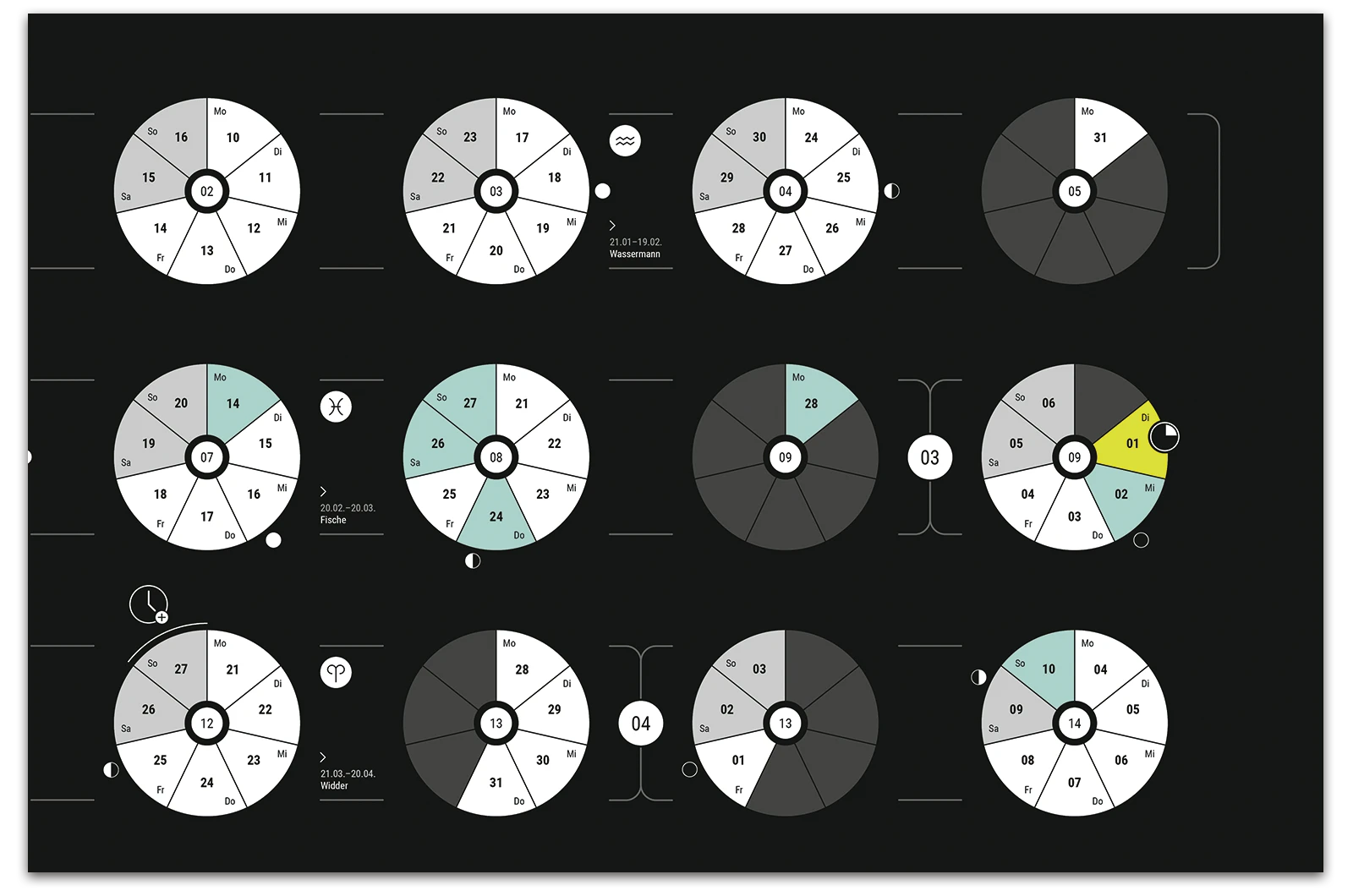 Alexander Glante - Works - Single Week calendar 2022 - 03