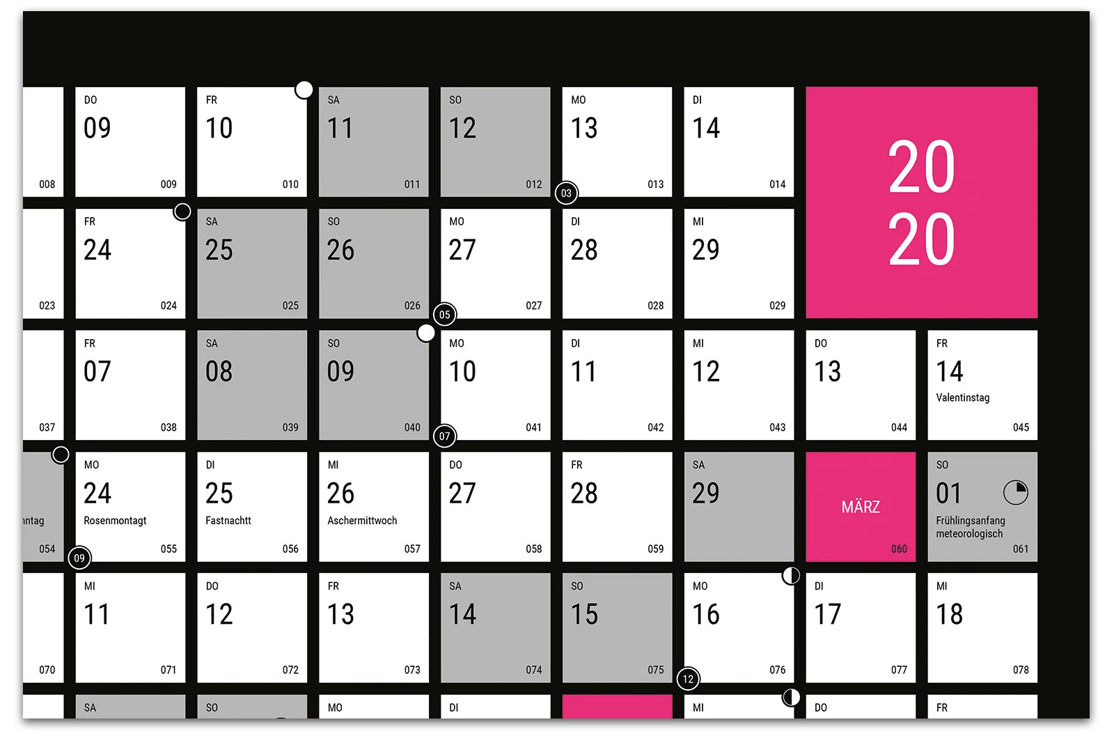 Alexander Glante - Works - Square Calendar 2020 - 04