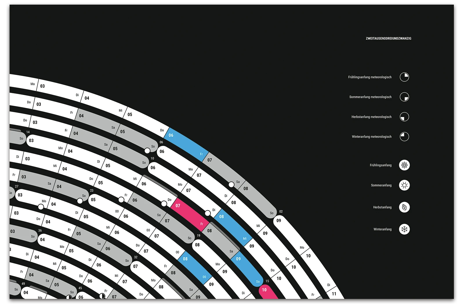 Alexander Glante - Works - Semicircle Calendar 2023 - 03