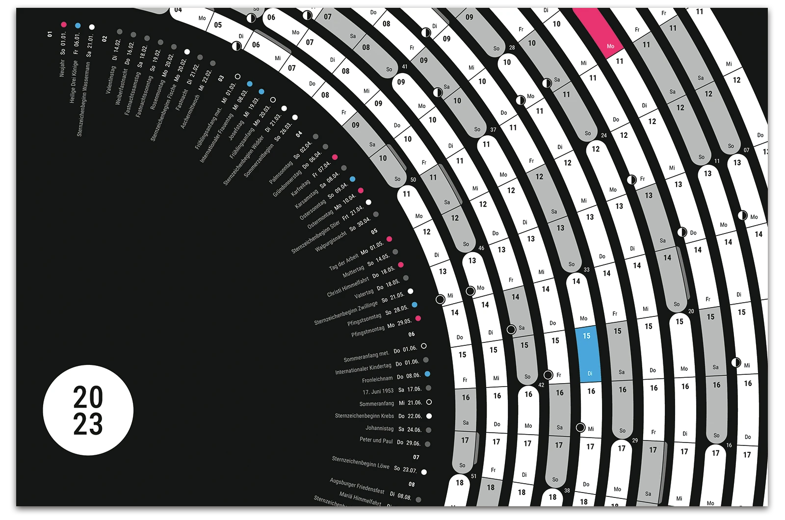 Alexander Glante - Works - Semicircle Calendar 2023 - 04