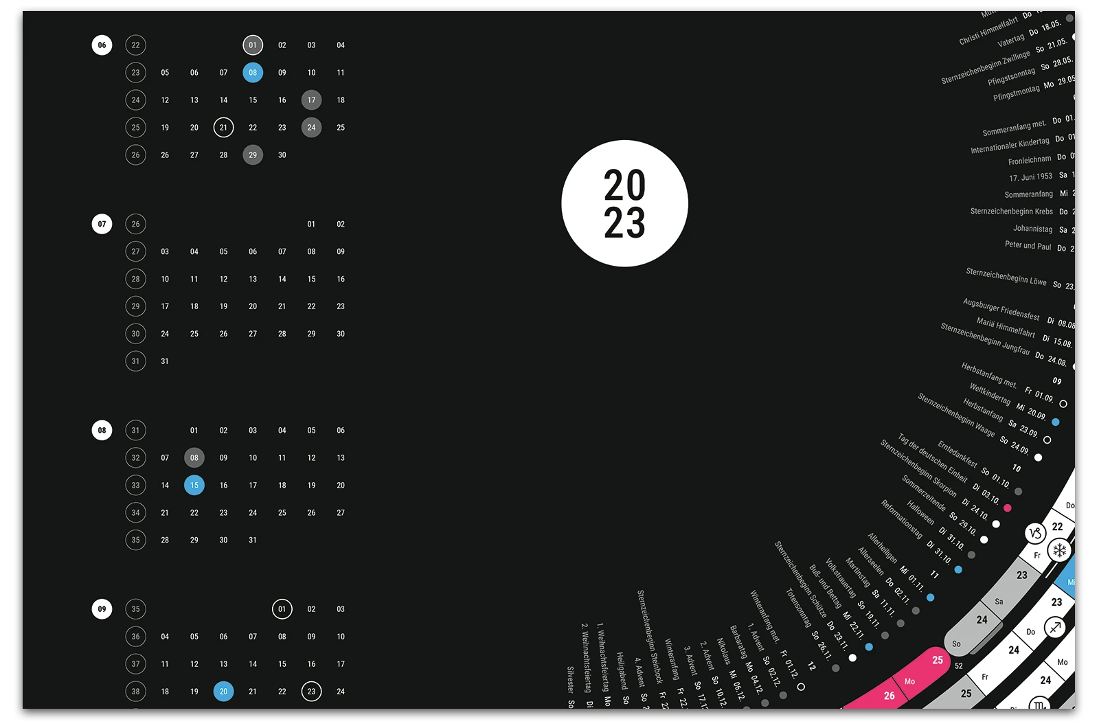 Alexander Glante - Works - Semicircle Calendar 2023 - 06