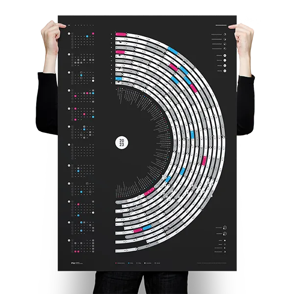 Alexander Glante - Works - Semicircle Calendar 2023 - Preview