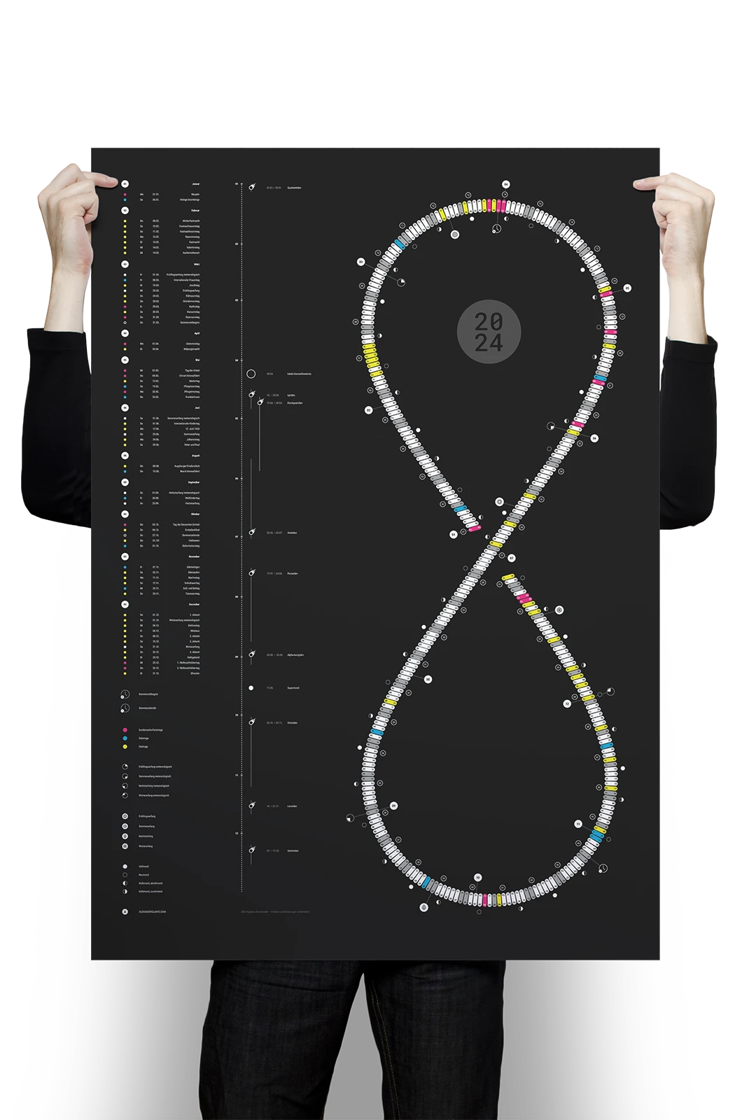 Alexander Glante - Works - Infinity loop calendar 2024 - 01
