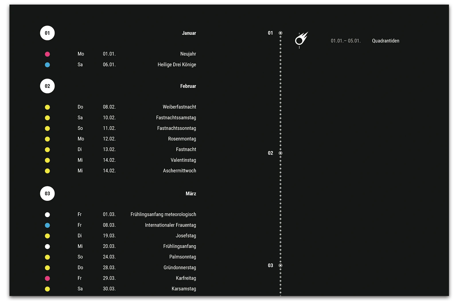Alexander Glante - Works - Infinity loop calendar 2024 - 06