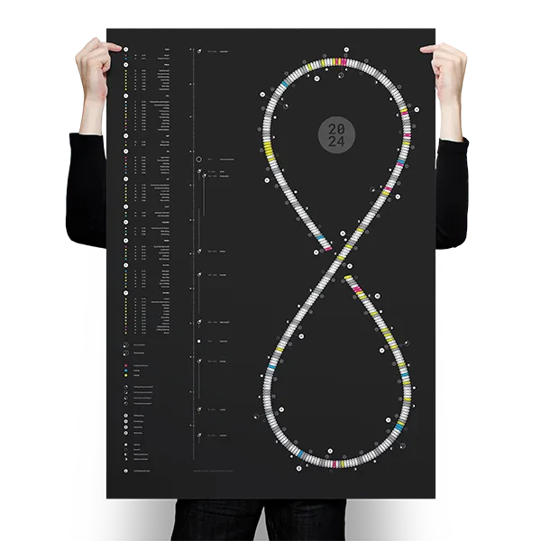 Alexander Glante - Works - Infinity loop calendar 2024 - Preview