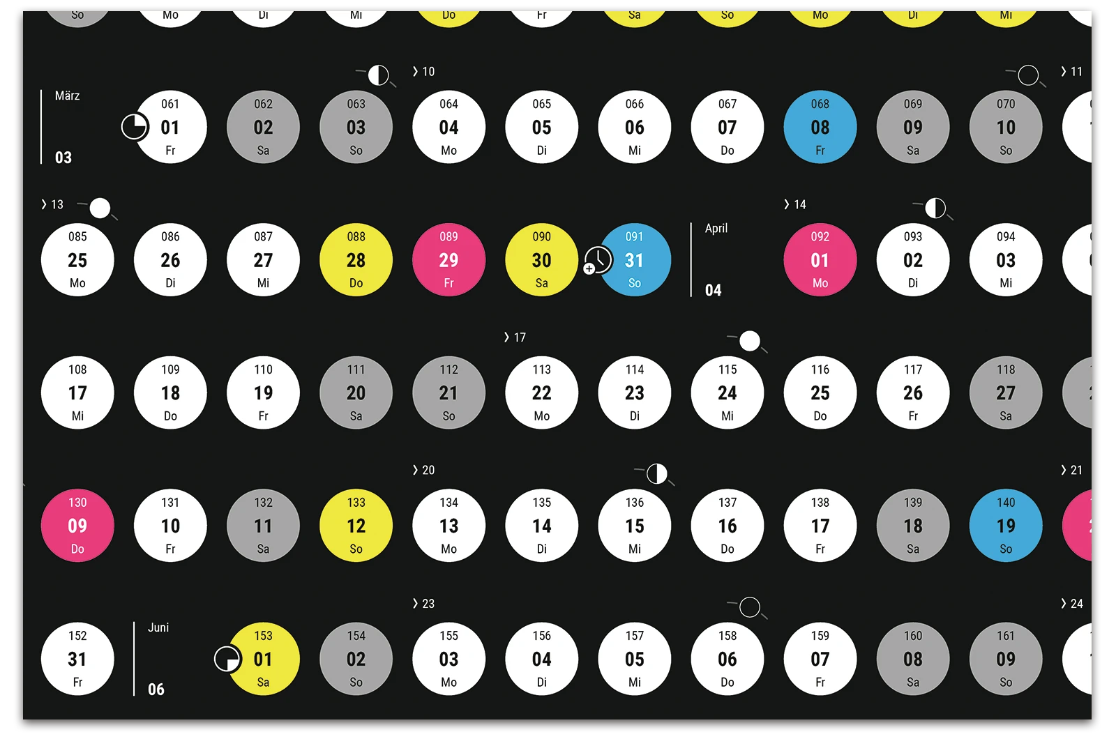 Alexander Glante - Works - Triangle calendar 20234 - 03