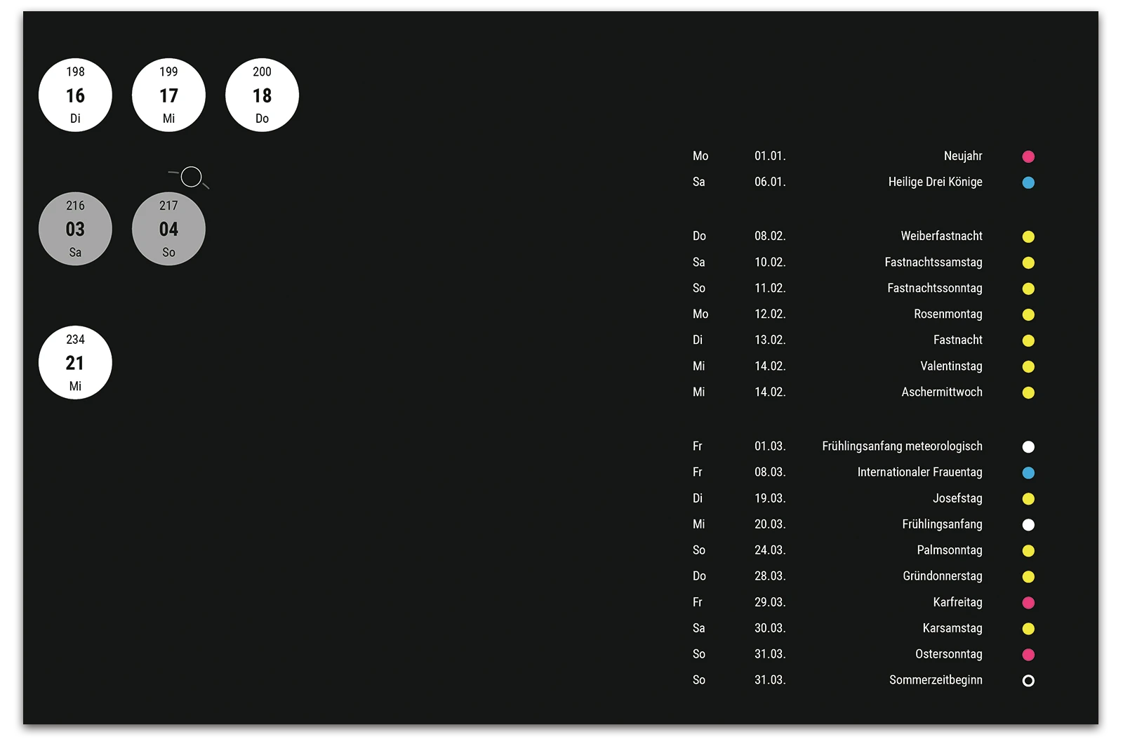 Alexander Glante - Works - Triangle calendar 20234 - 05