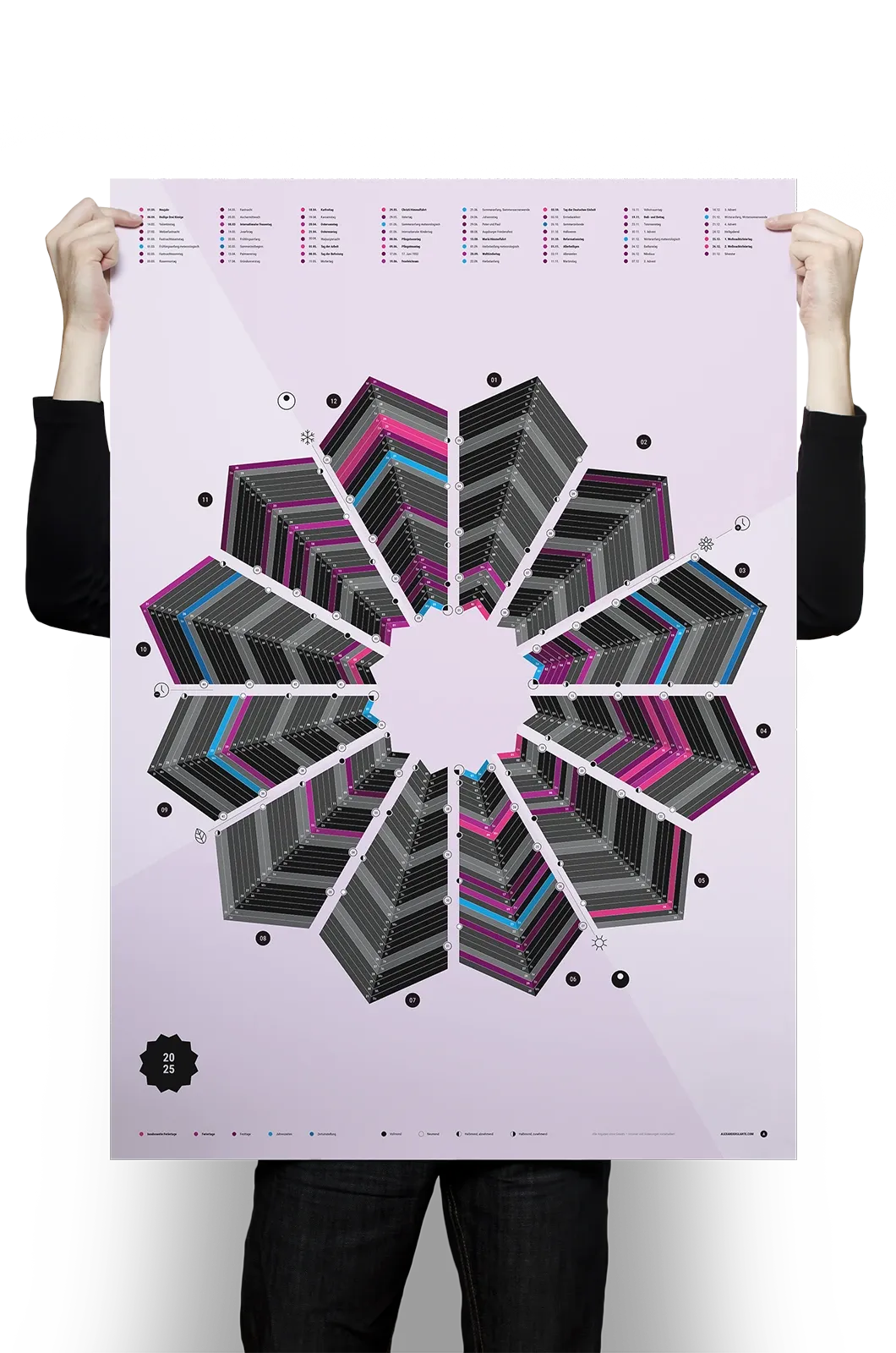 Alexander Glante - Works - Asterisk Calendar 2025  - 01