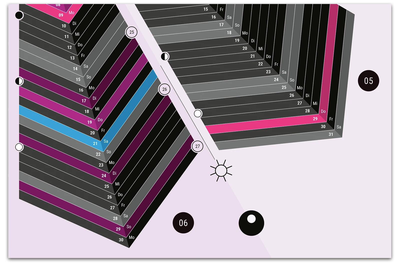 Alexander Glante - Works - Asterisk Calendar 2025  - 07