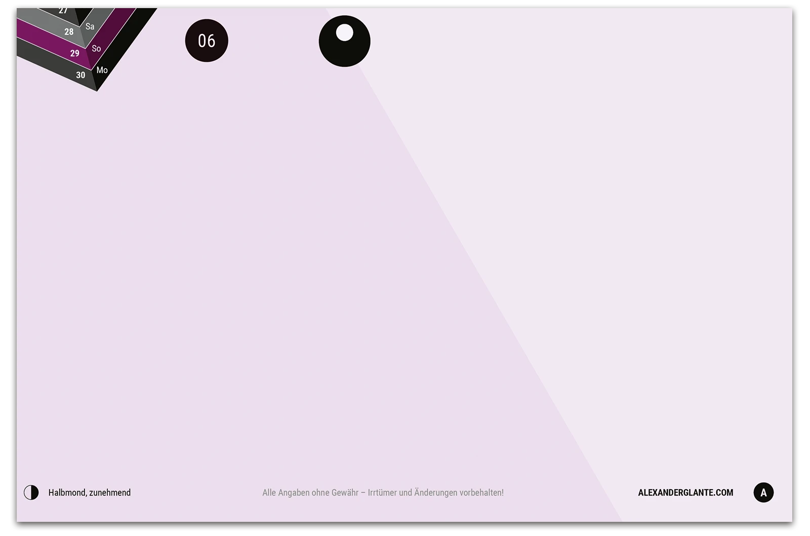 Alexander Glante - Works - Asterisk Calendar 2025  - 09