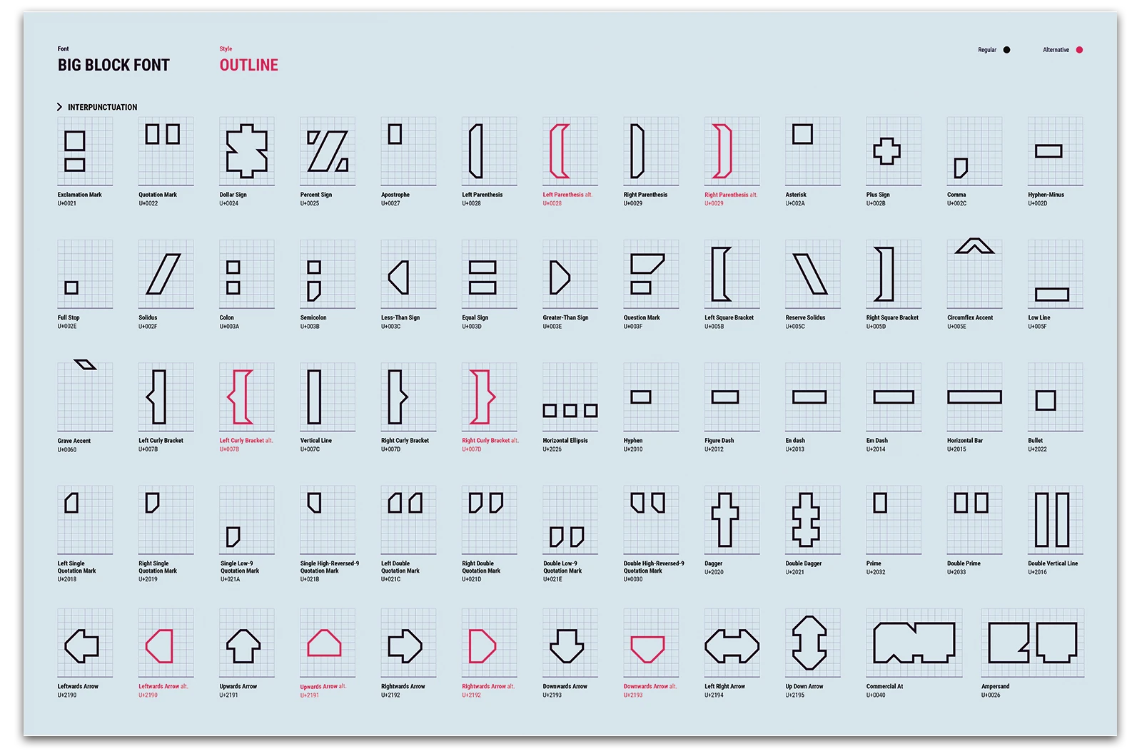 Alexander Glante - Works - Big Block Font - 09