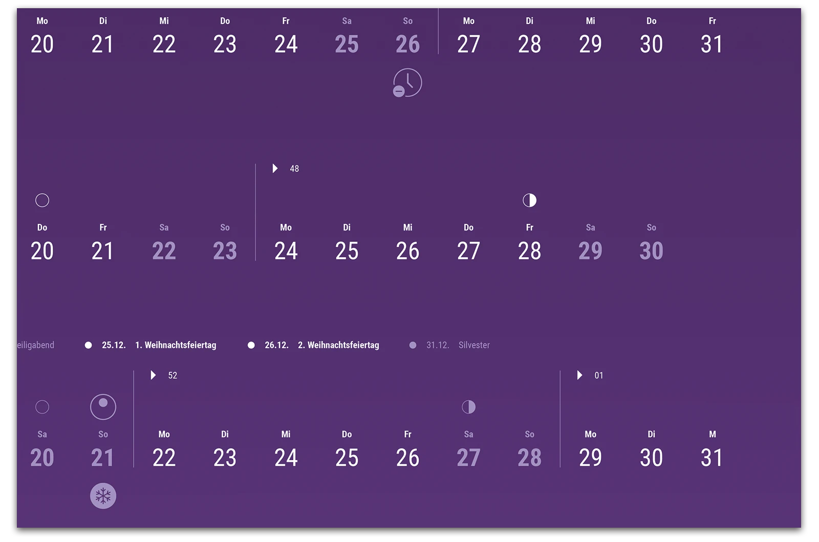 Alexander Glante - Works - Minimalistic Fade Calendar 2025  - 06