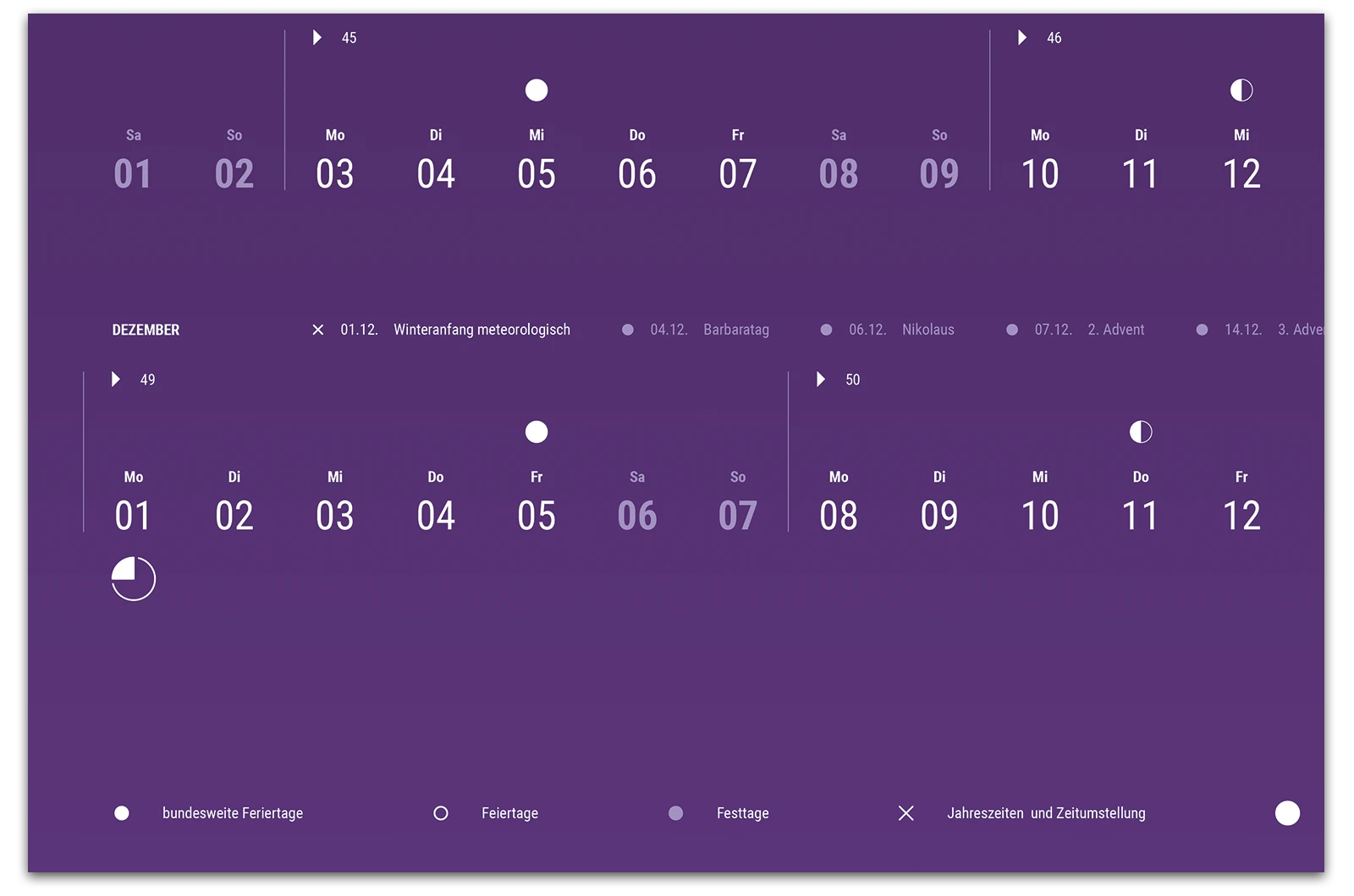 Alexander Glante - Works - Minimalistic Fade Calendar 2025  - 07
