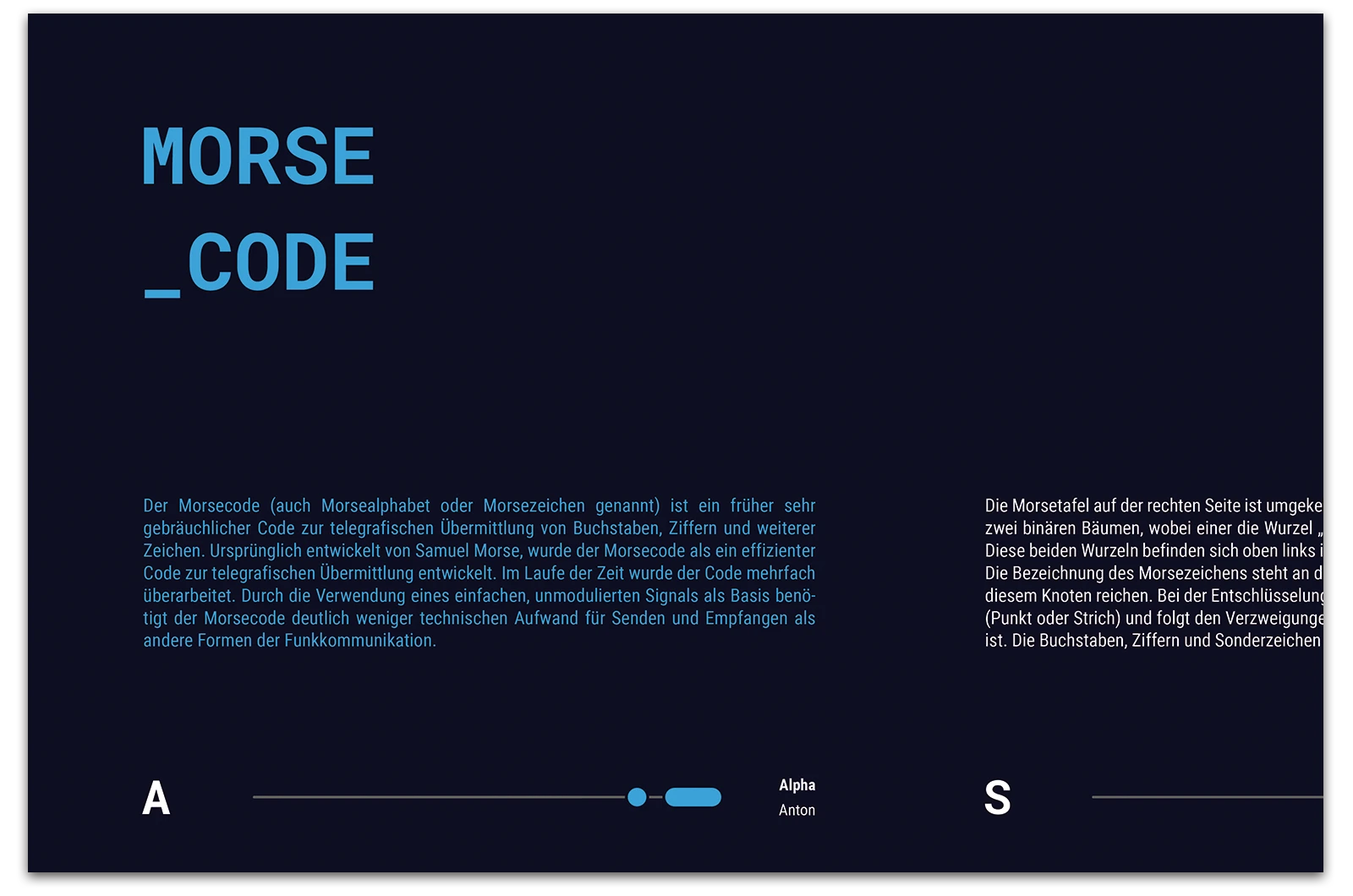 Alexander Glante - Works - Morse Code - 02