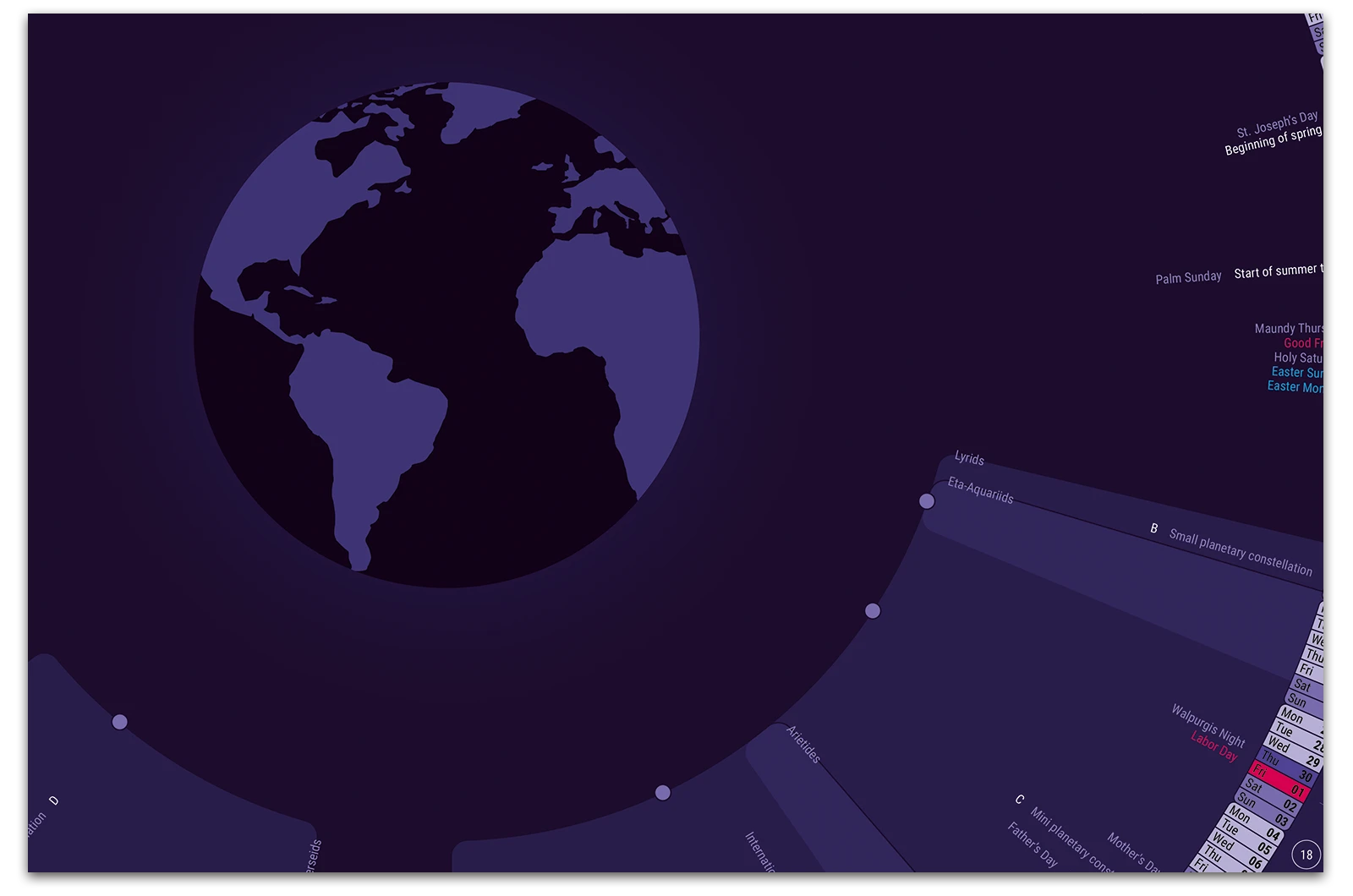 Alexander Glante - Works - Astronomical Calendar 2026 - 08